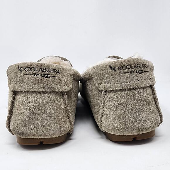 Koolaburra by UGG Slippers Men 11 Tipton Taupe Suede Faux Fur Lining 1105893 - Picture 5 of 10